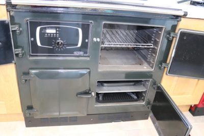Rayburn 600K range cooker ex display oven doors open view