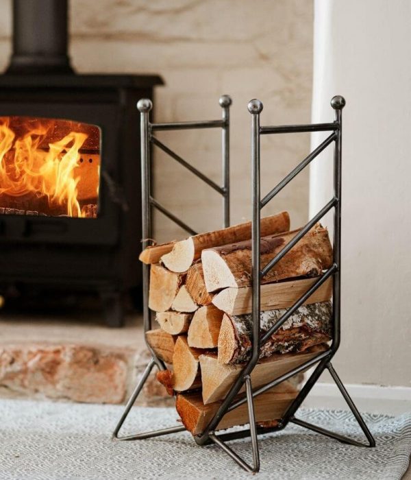 high-round-bar-log-holder